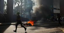 En video: fuertes disturbios en Caracas tras elecciones presidenciales