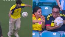 ¡Despistado! Un colombiano devolvió un balón que le llegó de sorpresa: se lo tiró Sebastián Yatra