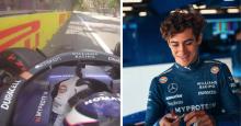 El piloto argentino Franco Colapinto se estrelló contra la pared en Baku: así fue