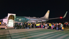 Aterrizó en Bogotá el segundo vuelo humanitario proveniente de Beirut, Líbano, con 105 colombianos