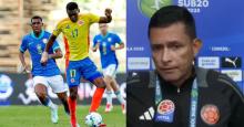 Entrenador de la Selección Colombia sub-20 se pronunció tras la derrota contra Brasil