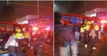 Se presentó fuerte accidente de transito entre un TransMilenio y un particular tras concierto de Shakira