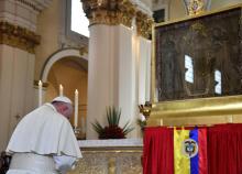 El papa Francisco y su encuentro con la Virgen de Chiquinquirá: un momento histórico facilitado por una gigantesca operación logística