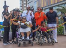 Cartagena inauguró primera playa en Bocagrande para personas con discapacidad