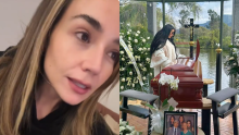 Jessica Cediel se fue de frente contra Tuti Vargas tras críticas por fotos en el velorio de su padre
